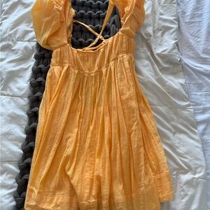 FP Movement by Free People Orange Mini Dress